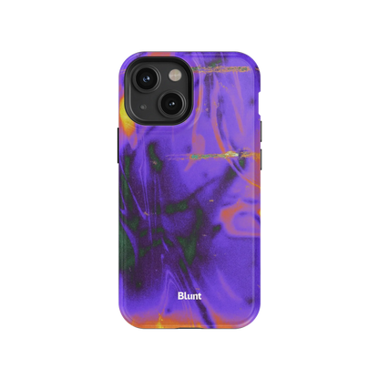 Violet Static iPhone Case