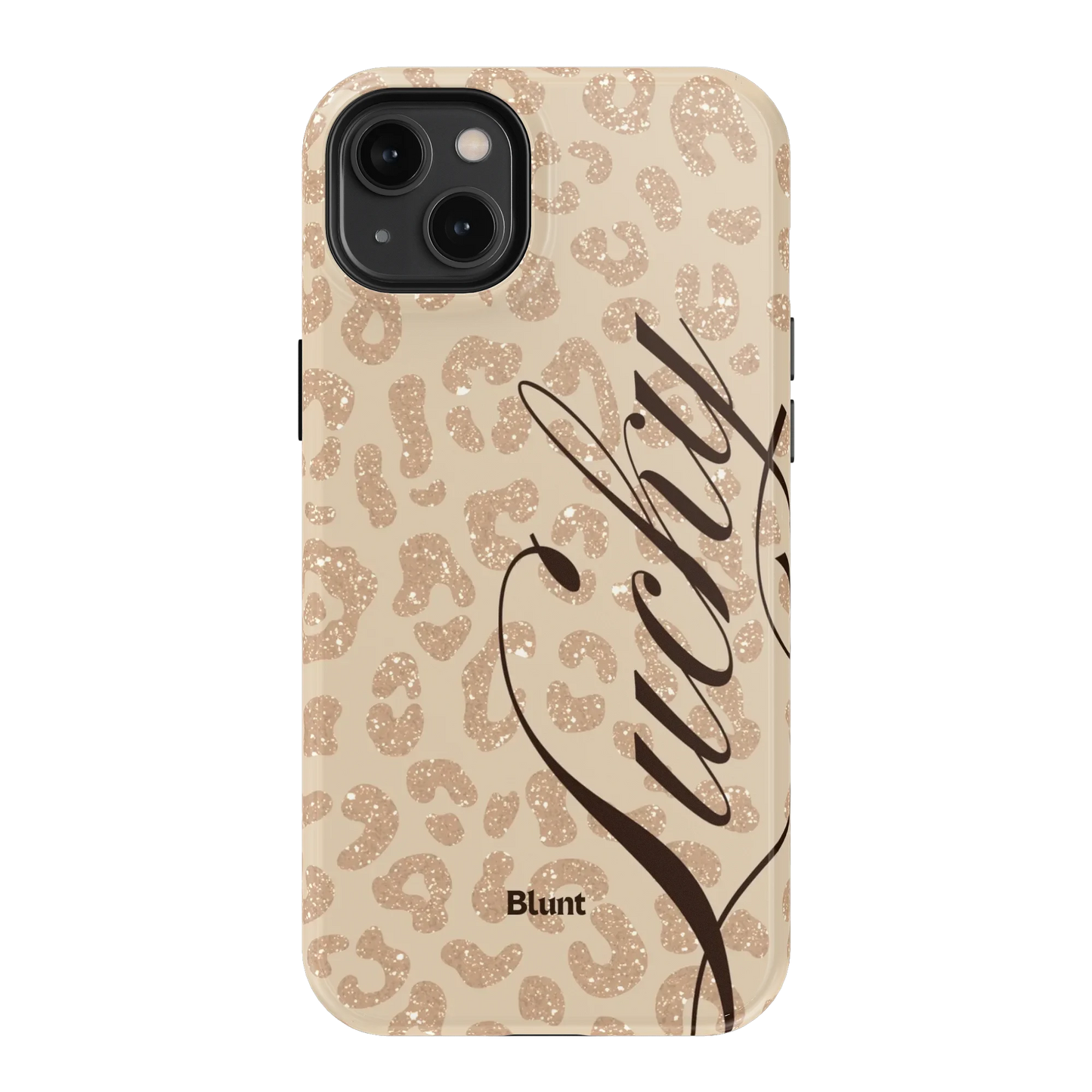 Cream Cheetah Lucky iPhone Case
