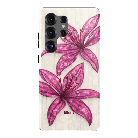 Purple-Floral-Luster-samsung-case-S25 Ultra-1