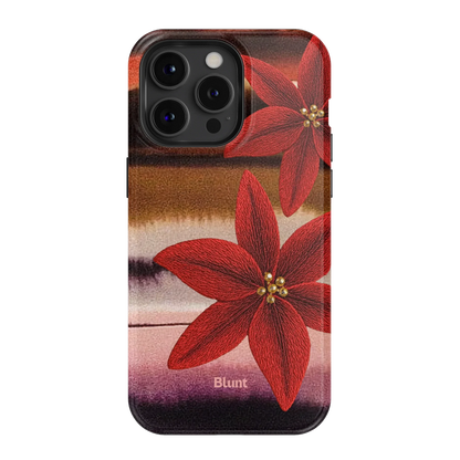 Crimson Bloom iPhone Case