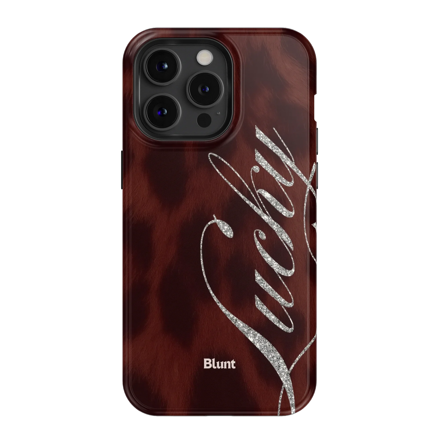 Brown Cheetah Lucky iPhone Case