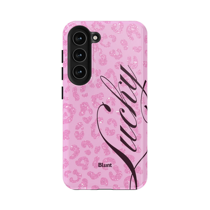 Pink Cheetah Lucky Samsung Case