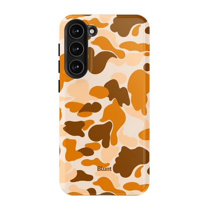Orange Camo Samsung Case