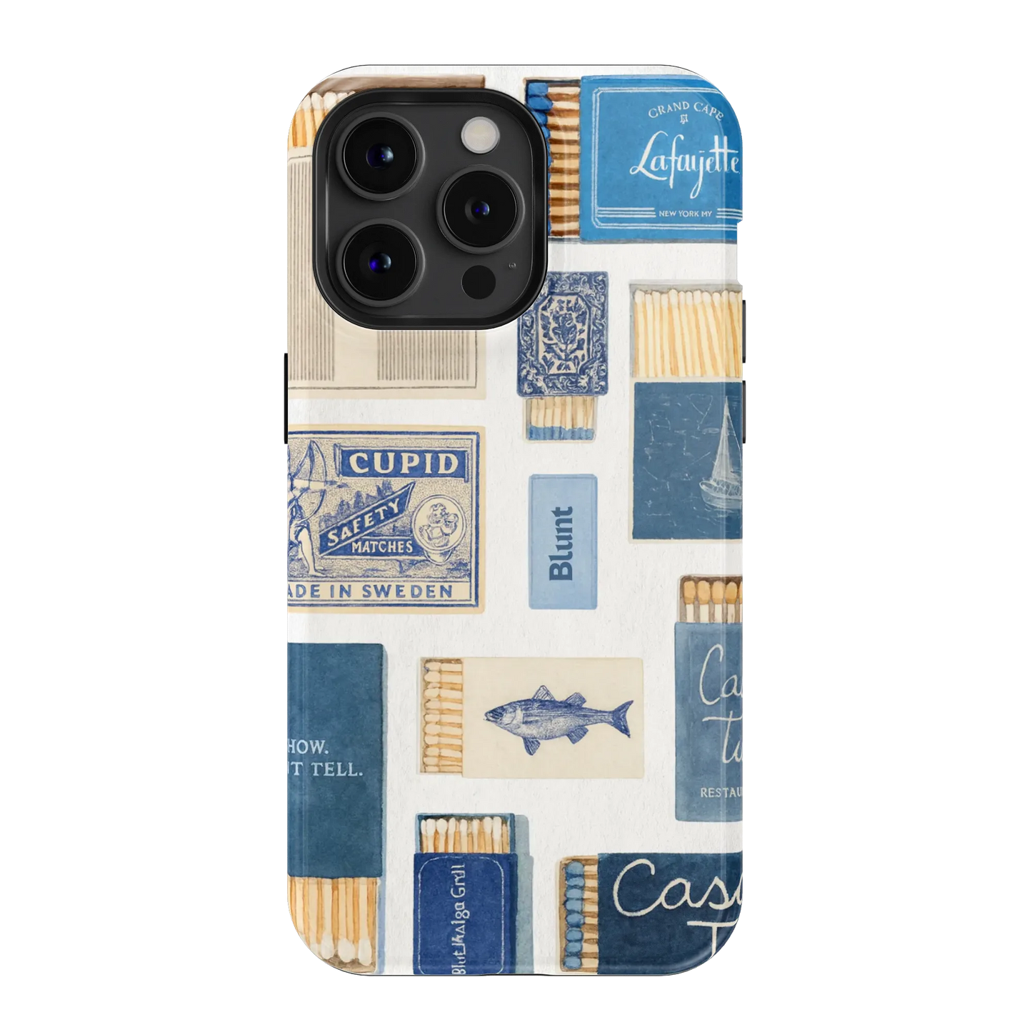 Teal flame iPhone Case