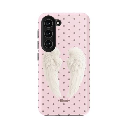 Pink Polka Wing Samsung Case