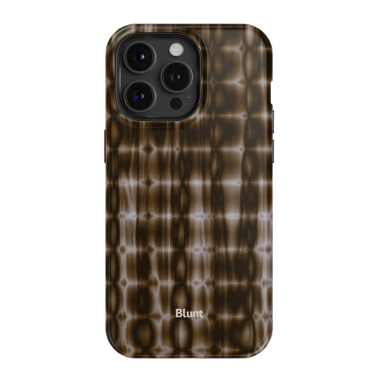 Brown Ripple iPhone Case