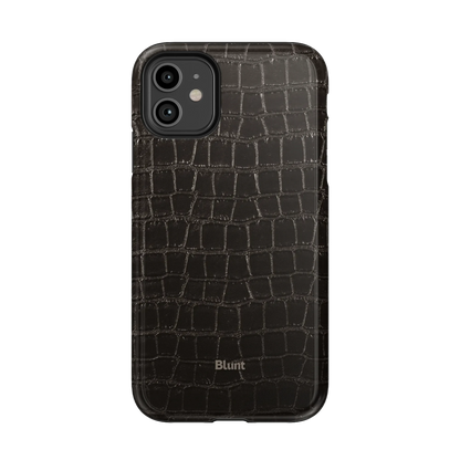 Onyx Croc iPhone Case
