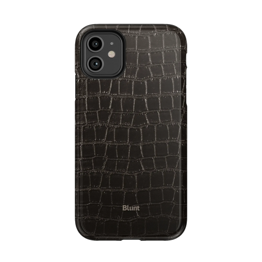 Onyx Croc iPhone Case