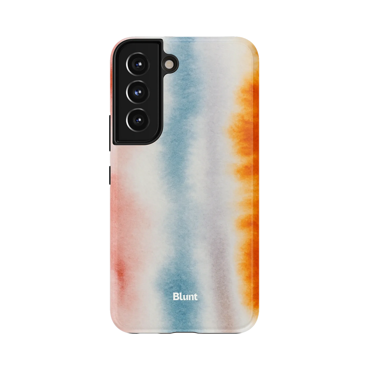 Mellow Faint Samsung Case: soft auradrip patterns in pastel hues on a white ground
