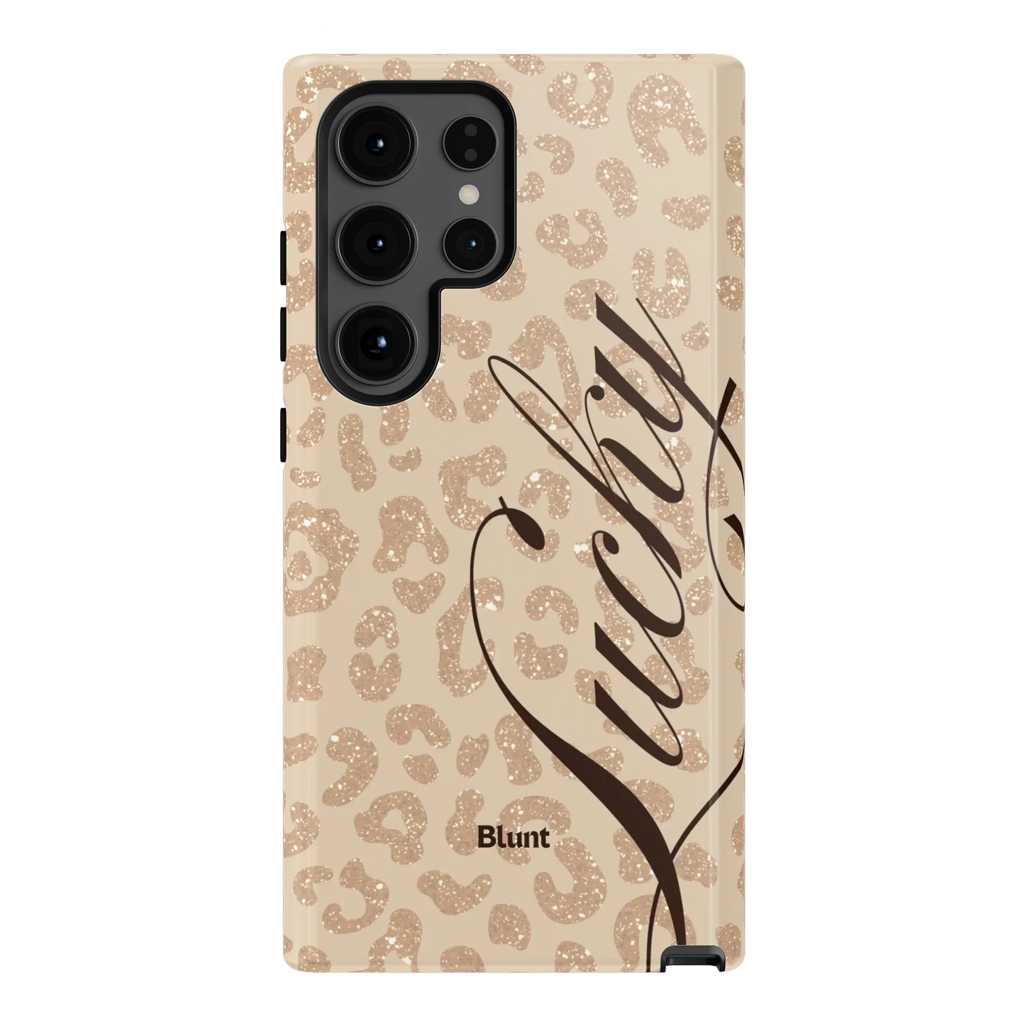Cream Cheetah Lucky Samsung Case