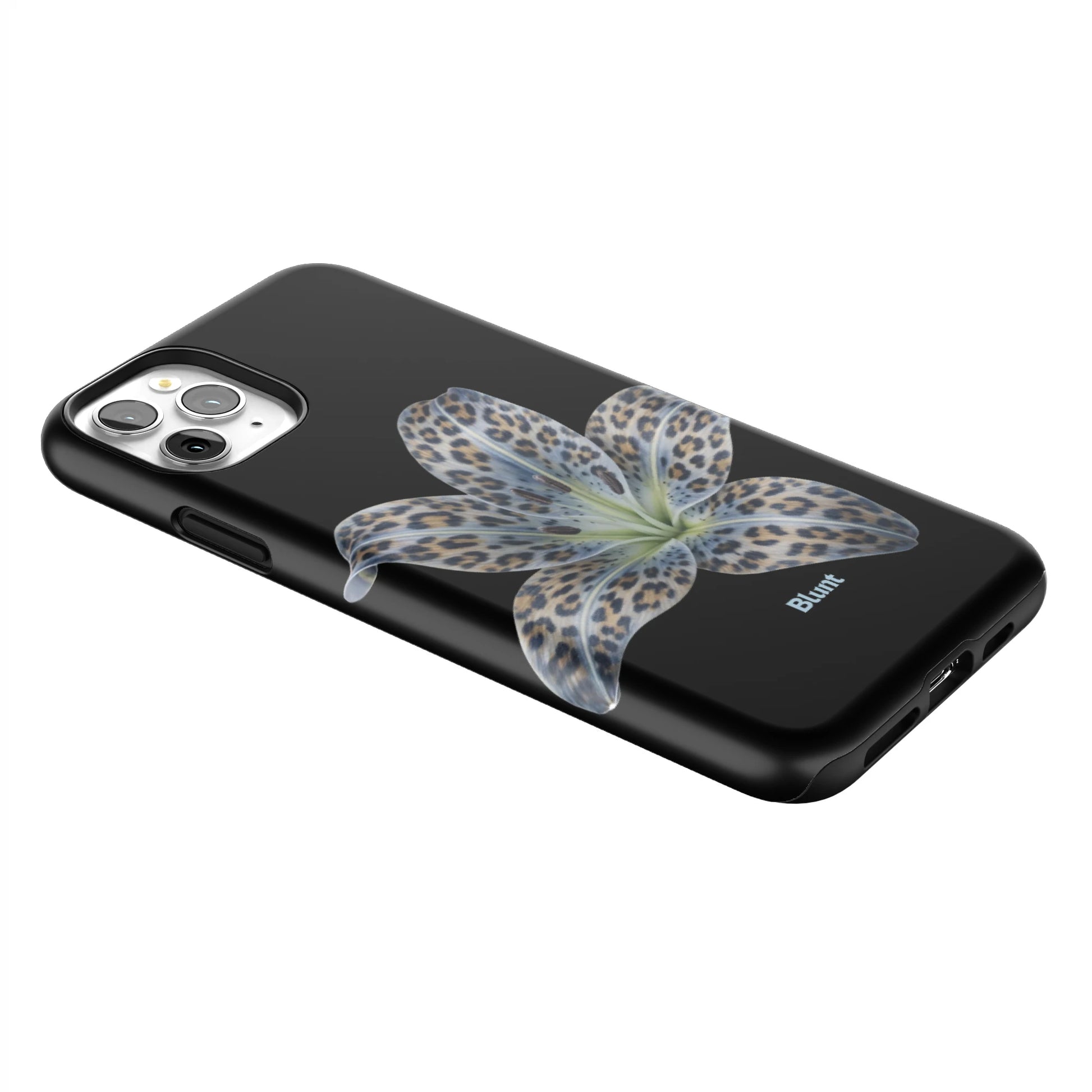 Blue-Leopard-Bloom-iphone-case-iPhone 11 Pro Max-2