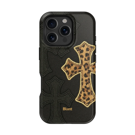 Cheetah Cross iPhone Case