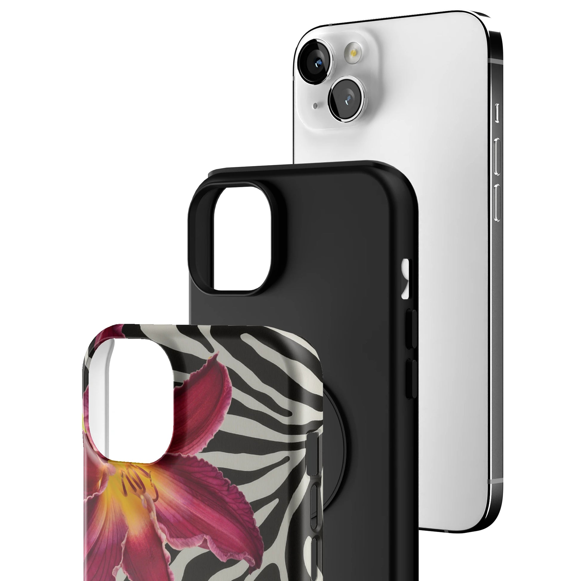 Zebra Lily iPhone Case gallery - Iphone_14_Mini_Air_Plus_3