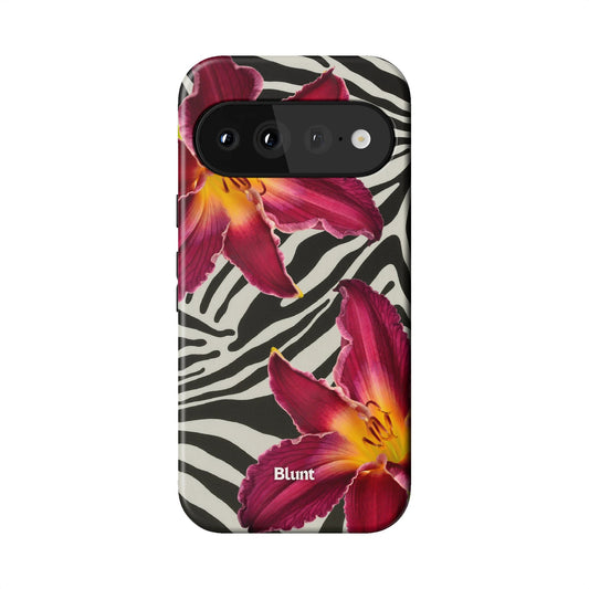 Zebra Lily Pixel Case - Blunt Cases