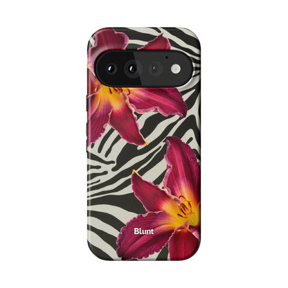 Zebra Lily Pixel Case - Blunt Cases