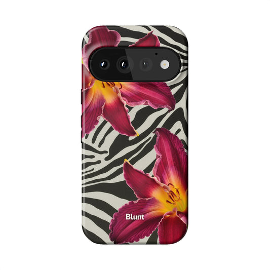 Zebra Lily Pixel Case - Blunt Cases