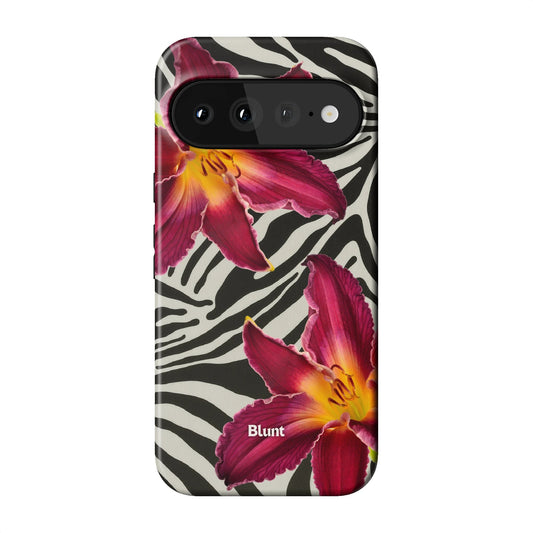 Zebra Lily Pixel Case - Blunt Cases