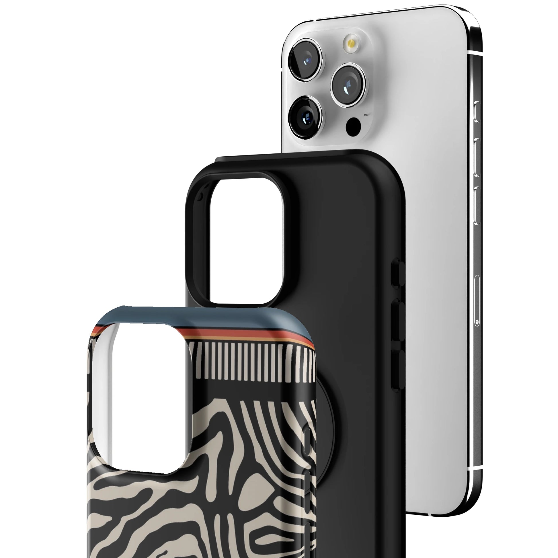 Zebra Rhythm iPhone Case gallery - Iphone_16_Pro_Max_3