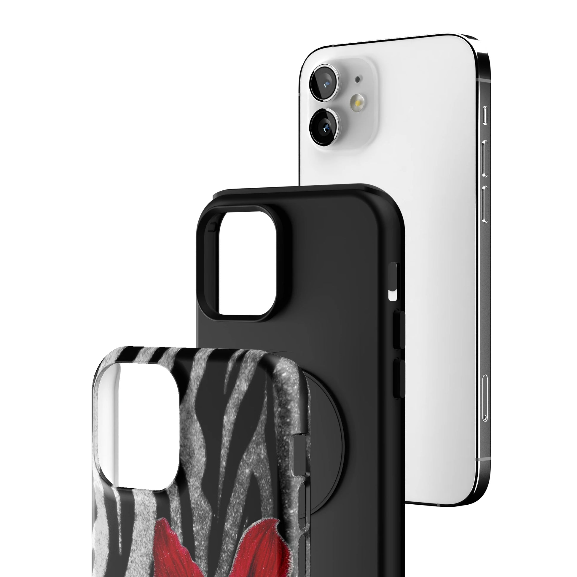 Zebra Rouge iPhone Case gallery - Iphone_12_Iphone_3