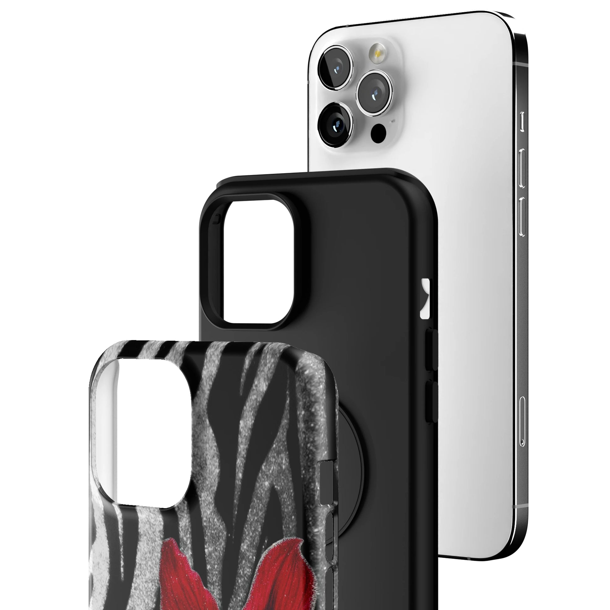 Zebra Rouge iPhone Case gallery - Iphone_12_Pro_Max_3