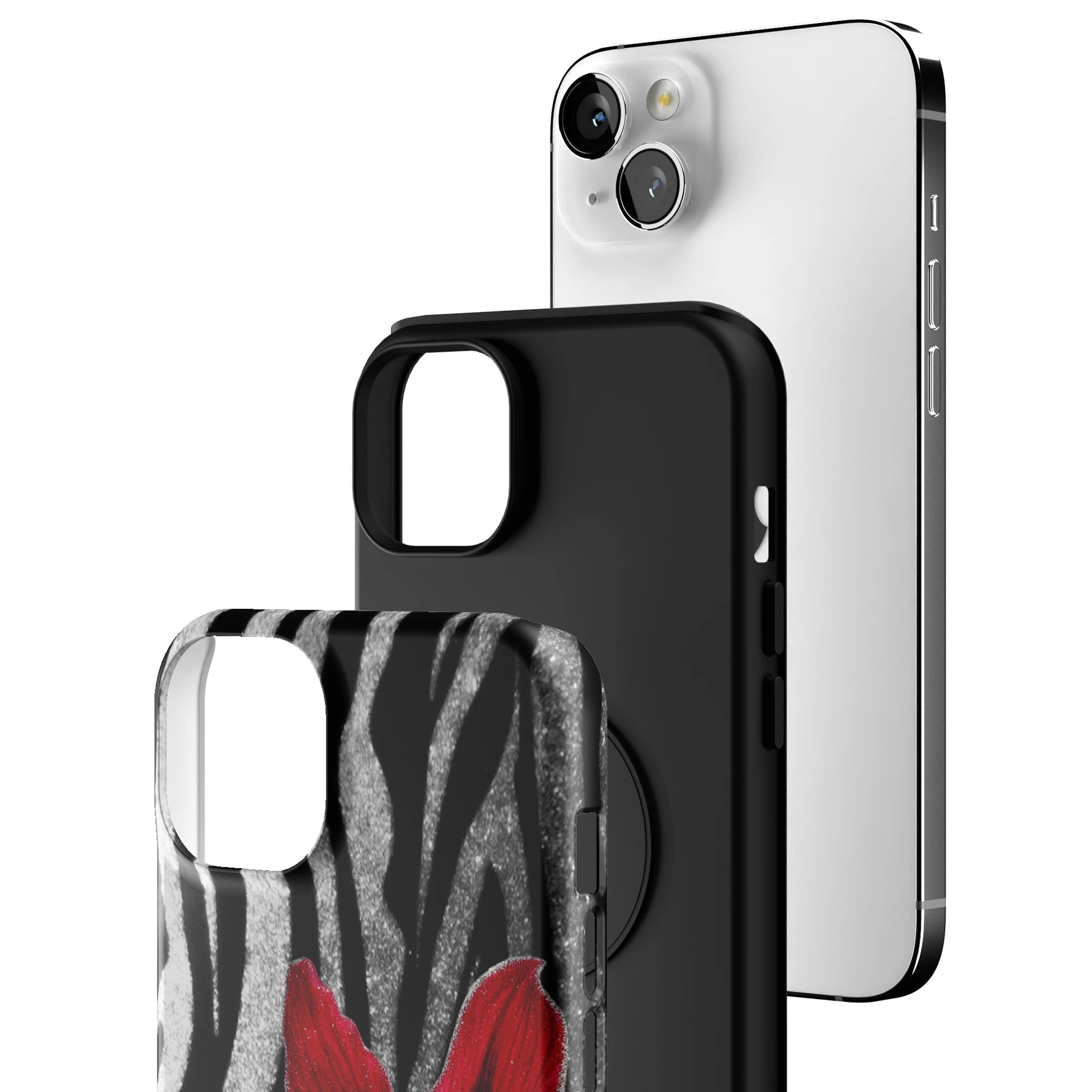 Zebra Rouge iPhone Case gallery - Iphone_14_Mini_Air_Plus_3