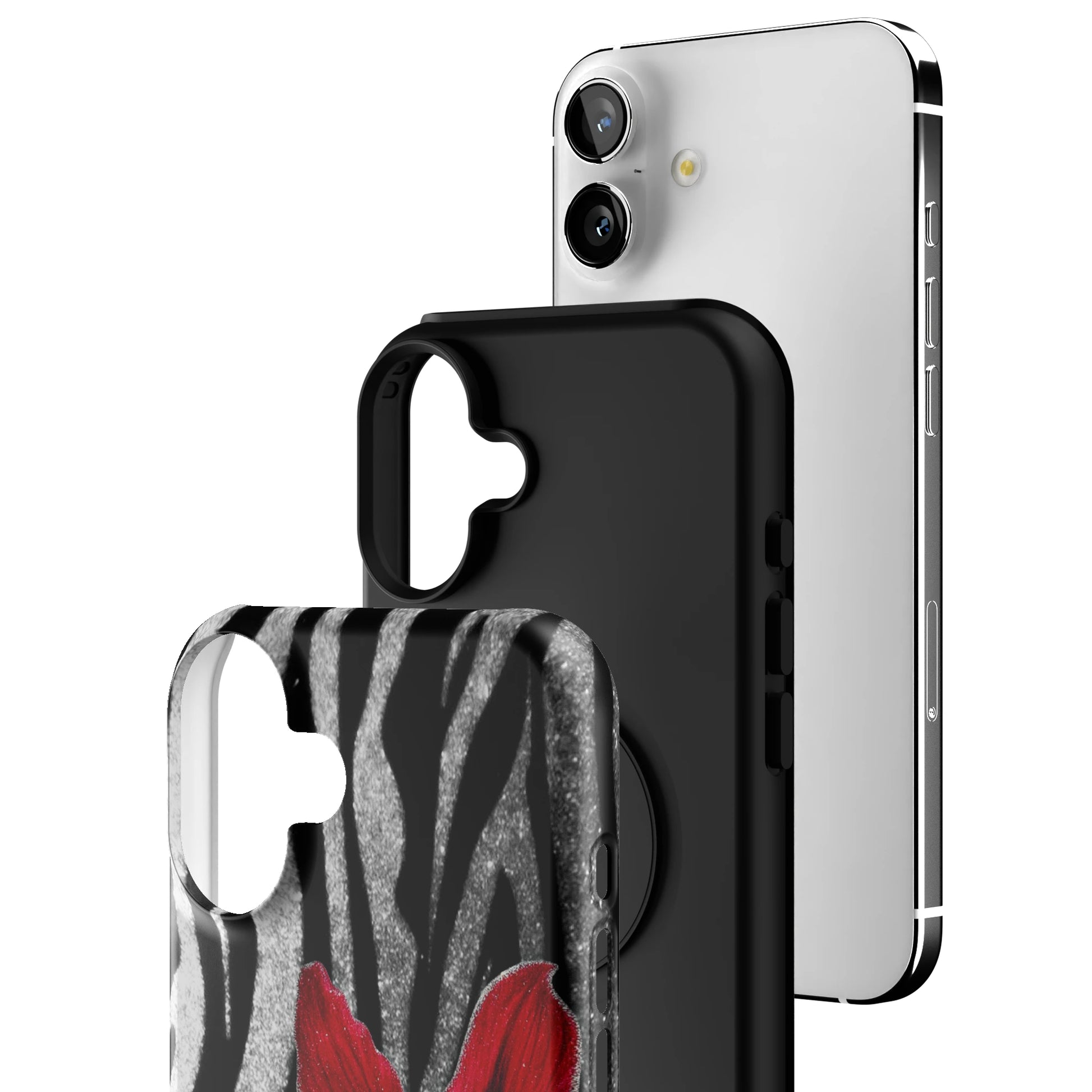 Zebra Rouge iPhone Case gallery - Iphone_16_Mini_Air_Plus_3