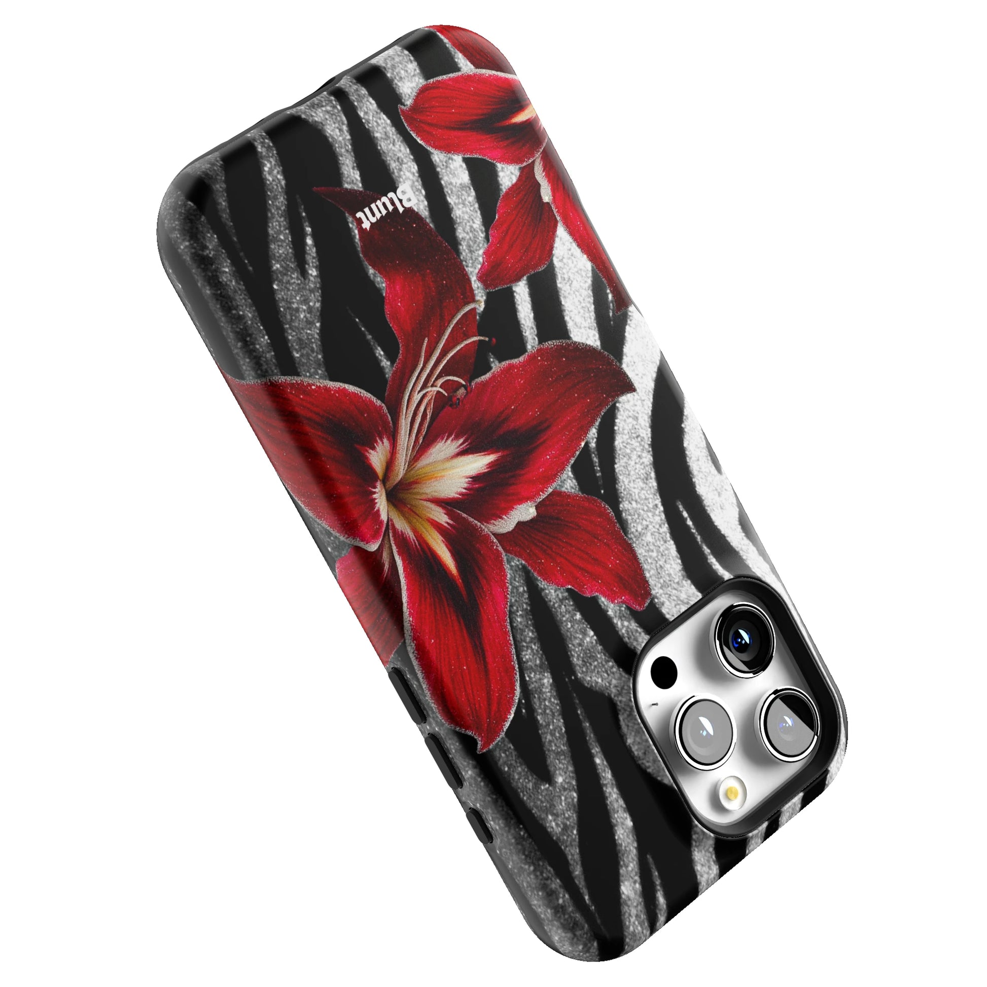Zebra Rouge iPhone Case gallery - Iphone_16_Pro_Max_5