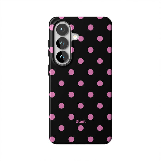 Pink-and-Black-Polka-samsung-case-Galaxy S26-1