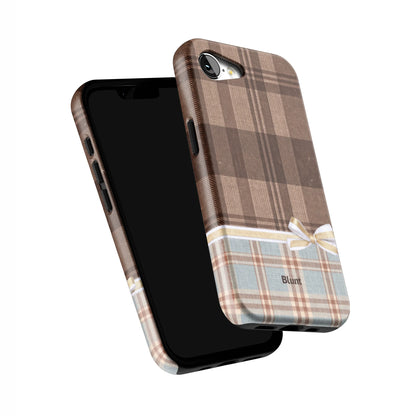 Mocha-Plaid-iphone-case-iPhone 16 E-5