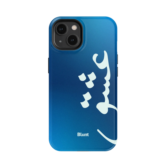 Blue Love iPhone Case