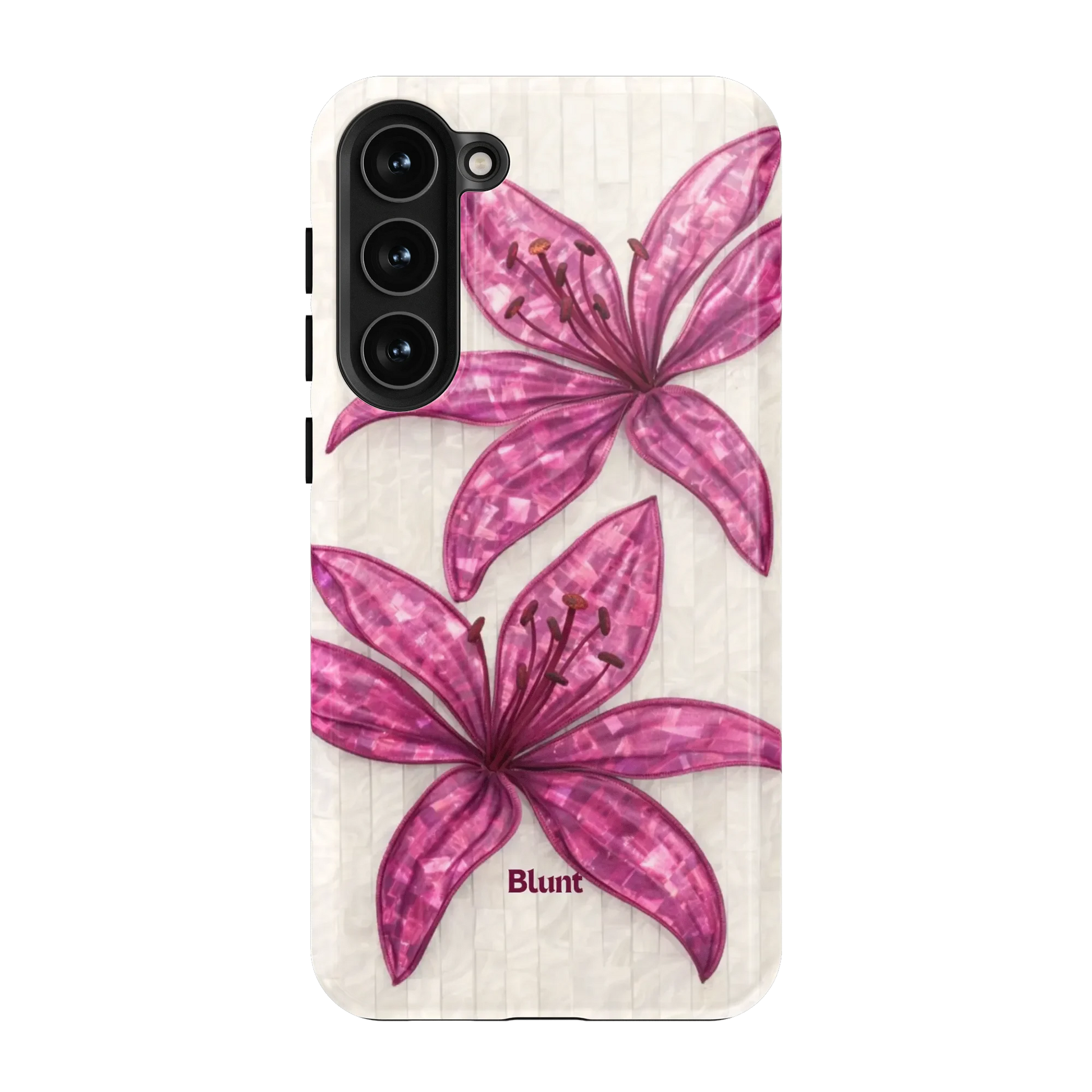 Purple-Floral-Luster-samsung-case-S23 Plus-1
