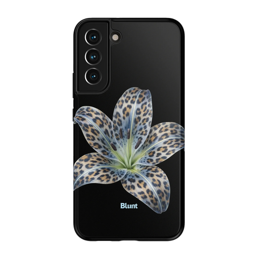 Blue-Leopard-Bloom-samsung-case-Galaxy S22 Plus-1