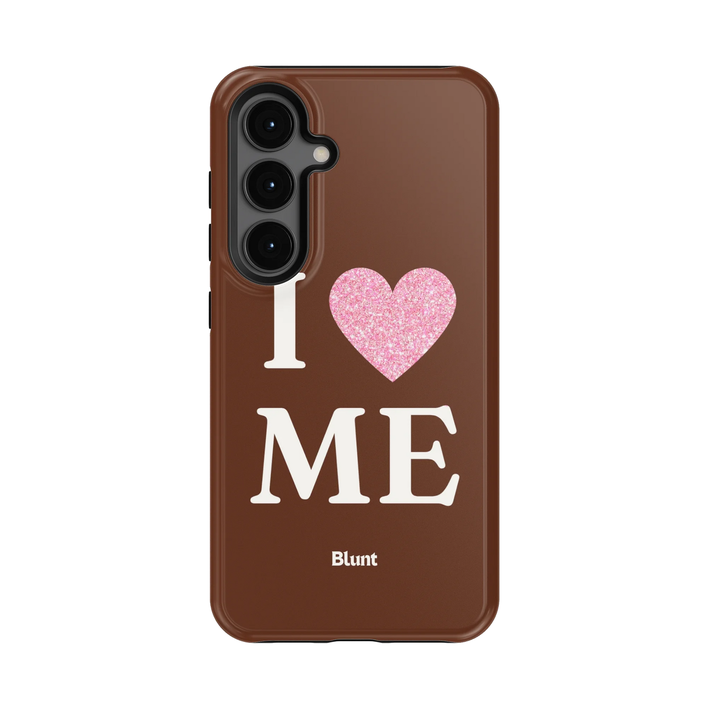 Brown I Love Me Samsung Case