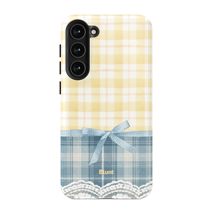 Blue-Lemonplaid-samsung-case-S23 Plus-1