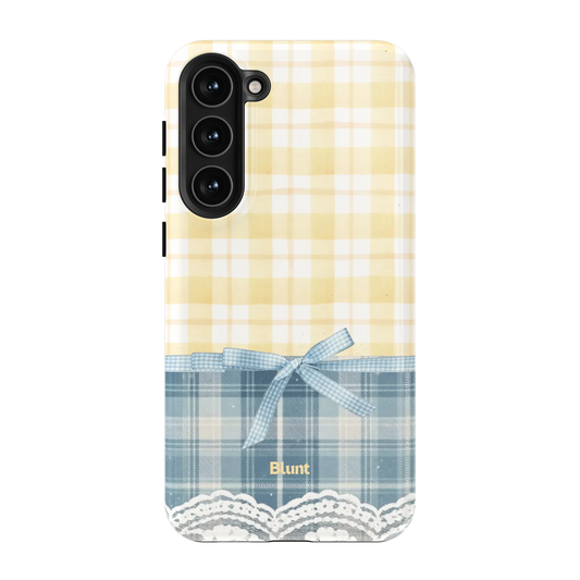 Blue-Lemonplaid-samsung-case-S23 Plus-1