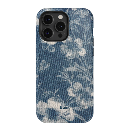 Denim Bloom iPhone Case