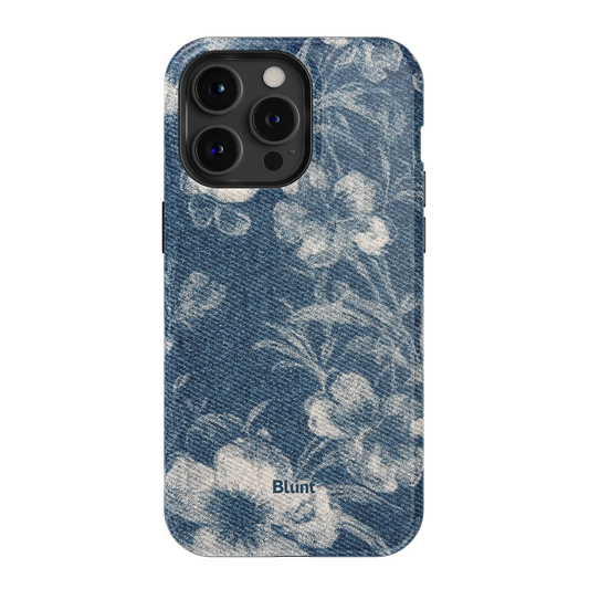 Denim Bloom iPhone Case