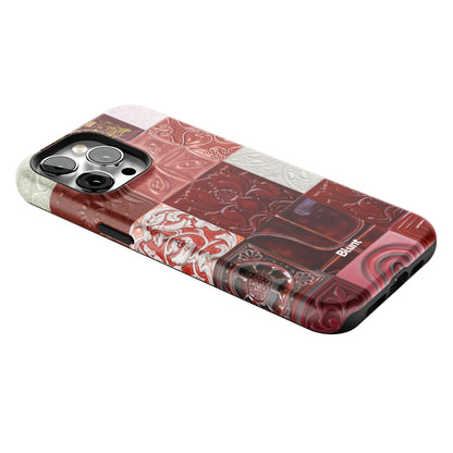 Checkered-Rouge-iphone-case-iPhone 15 Pro Max-2