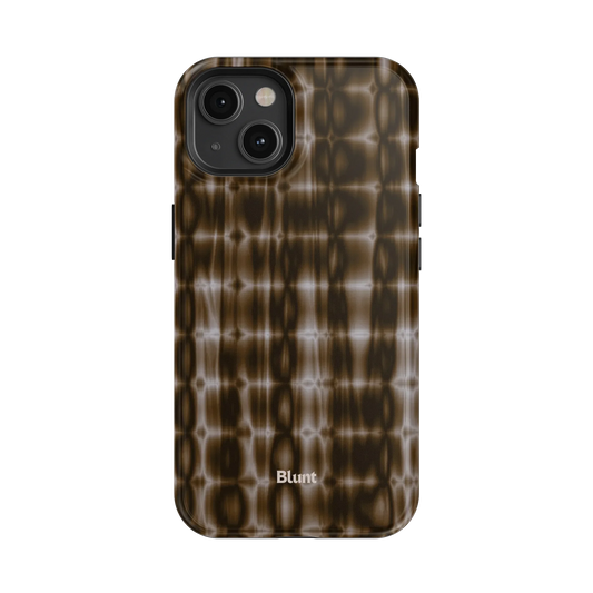 Brown Ripple iPhone Case
