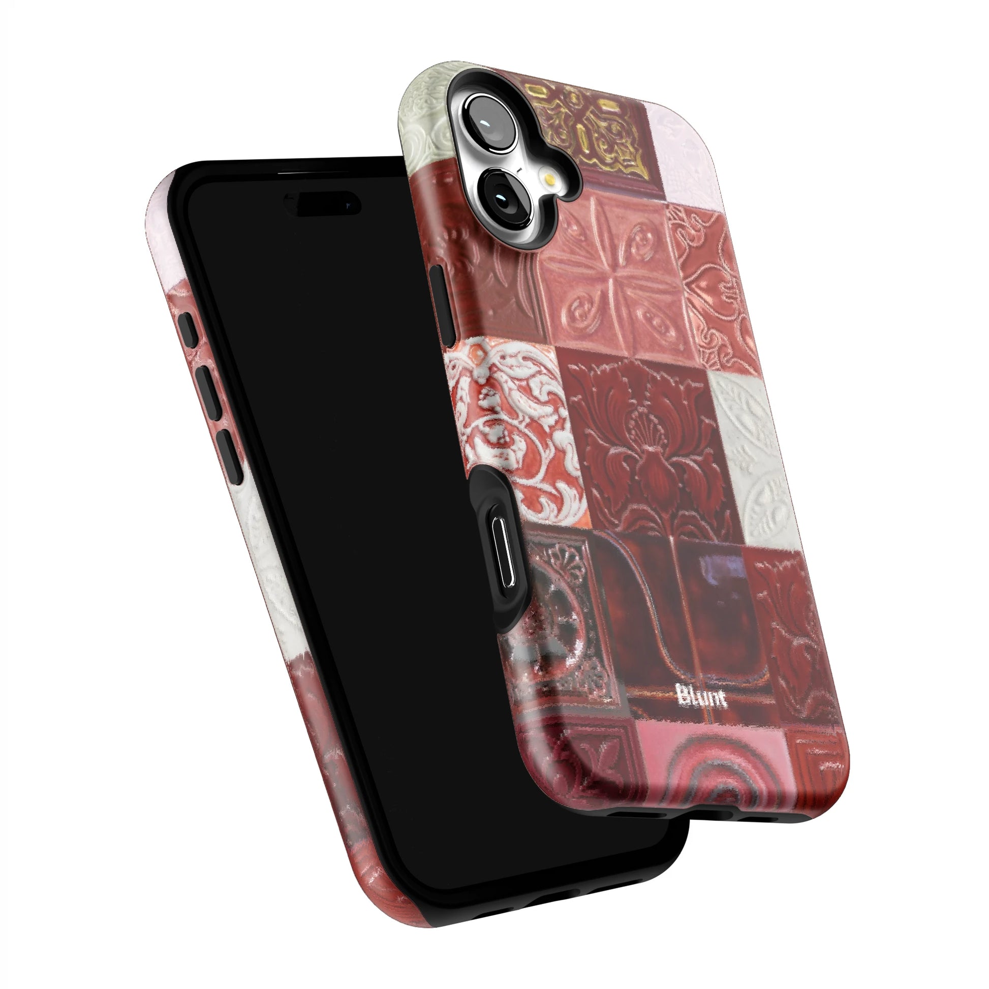 Checkered-Rouge-iphone-case-iPhone 16 Plus-5
