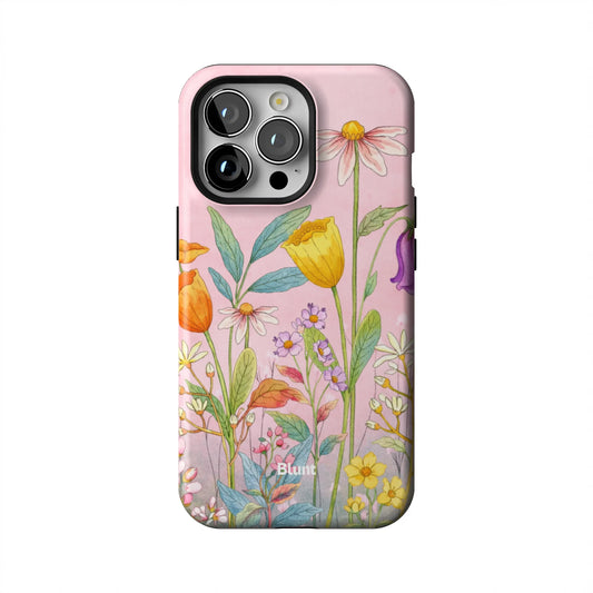 Pink-Meadow-iphone-case-iPhone 13 Pro-1