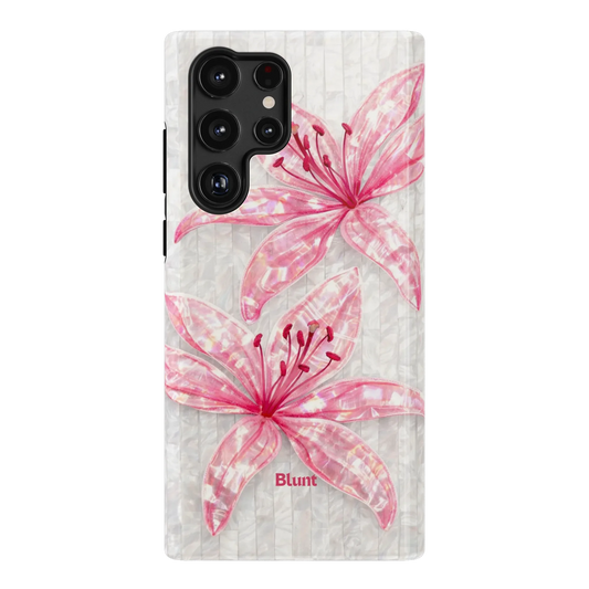 Pink-Floral-Luster-samsung-case-S22 Ultra-1