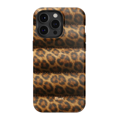 Cheetah Puffer iPhone Case