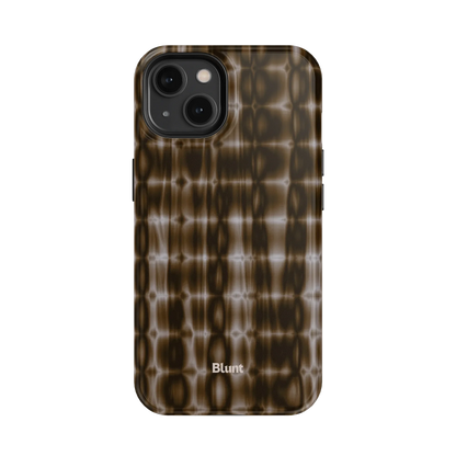 Brown Ripple iPhone Case