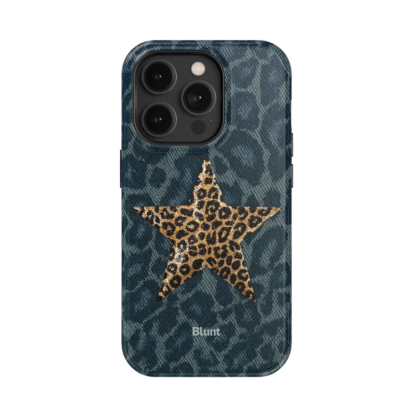 Denim Cheetah iPhone Case