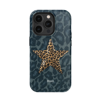 Denim Cheetah iPhone Case