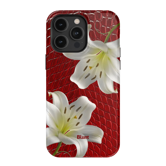 Crimson Lily iPhone Case