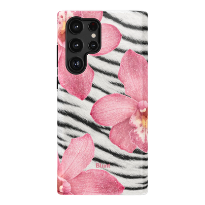 Striped Blossom Samsung Case