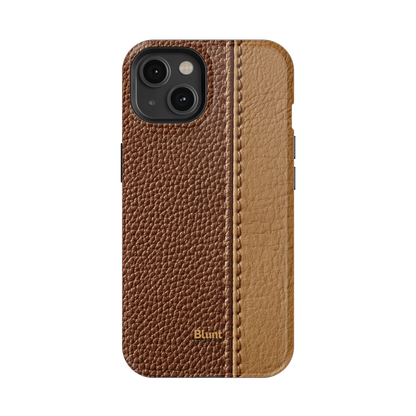 Two-Tone Walnut iPhone Case