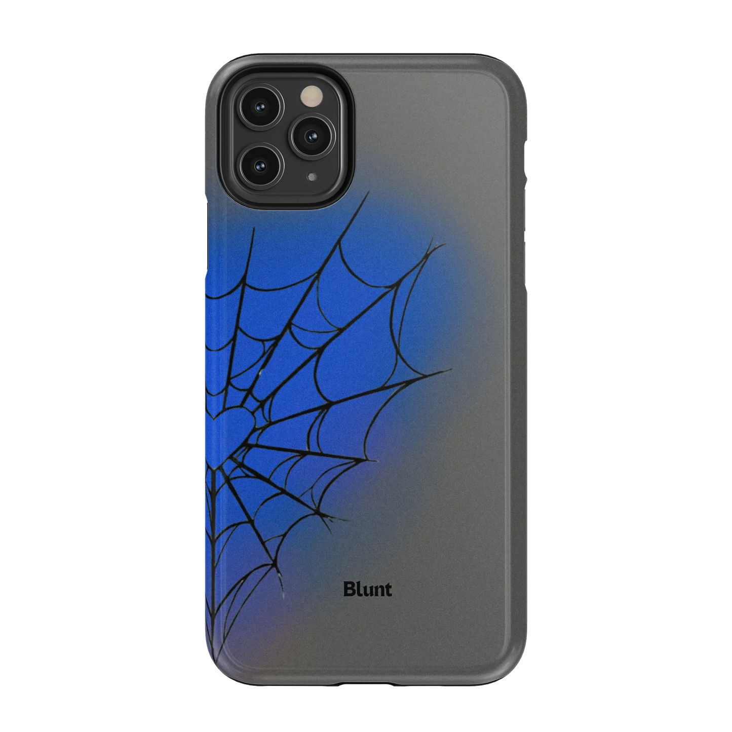 Grey Blue Web iPhone Case